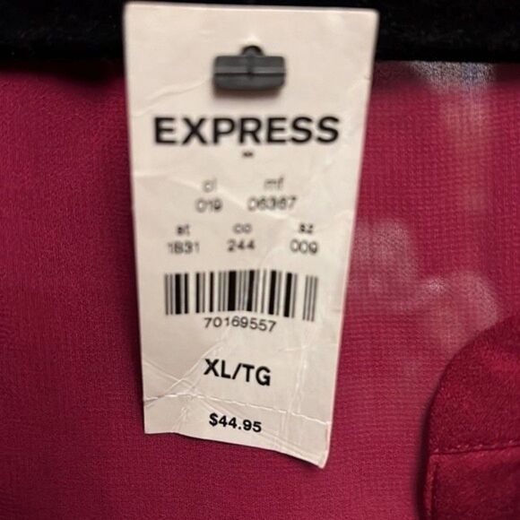 Express pink long sleeve top XLarge - Picture 3 of 4